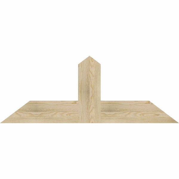 Ekena Millwork Portland Rough Sawn Timber Gable Bracket, Douglas Fir, 48"W x 18"H x 2"D x 6"F, 9/12 Pitch GBW048X18X0206POR00RDF - main